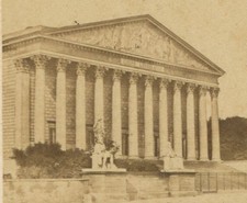 ARCHITECTURAL VIEW, CLASSIC COLUMNS. CDV.