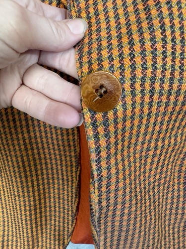 Giacca Blazer Giorgio Armani Collezioni 100% Lino 42 IT Italia PIEDE DI POULE VINTAGE - Foto 7 di 24