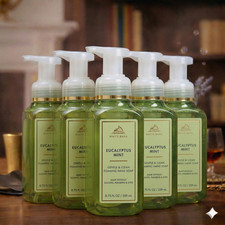 Bath Body Works - Eucalyptus Mint Gentle Foaming Hand Soap 8.75 oz 5 Pack
