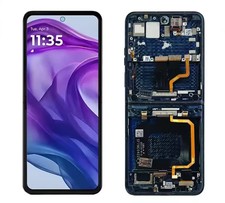 Digitalizzatore touch display ultra LCD Motorola Razr 50 originale OEM con cornice blu