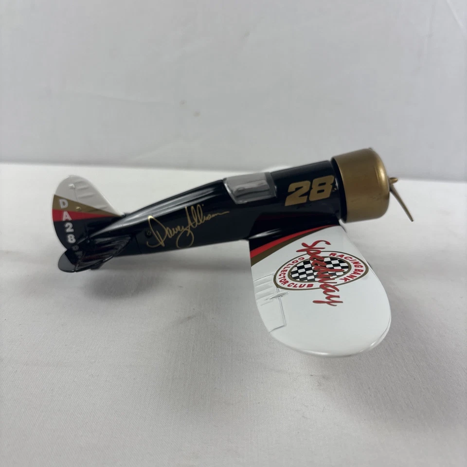 Davey Allison 28 Travel Air Mystery Ship Airplane Bank 1:32 Die Cast NIB - Image 3 of 4