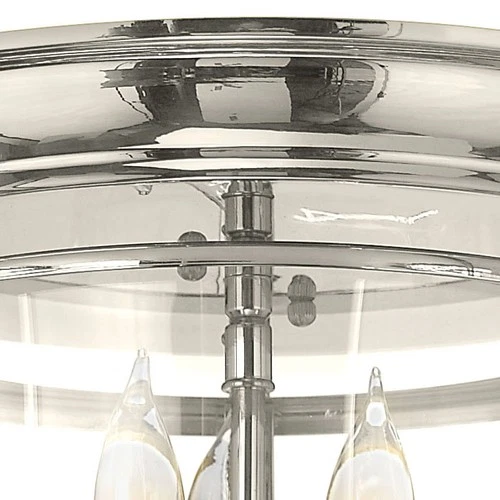 Hinkley Lighting 3473 3 Light Semi-Flush Ceiling Fixture - Nickel - Picture 8 of 9