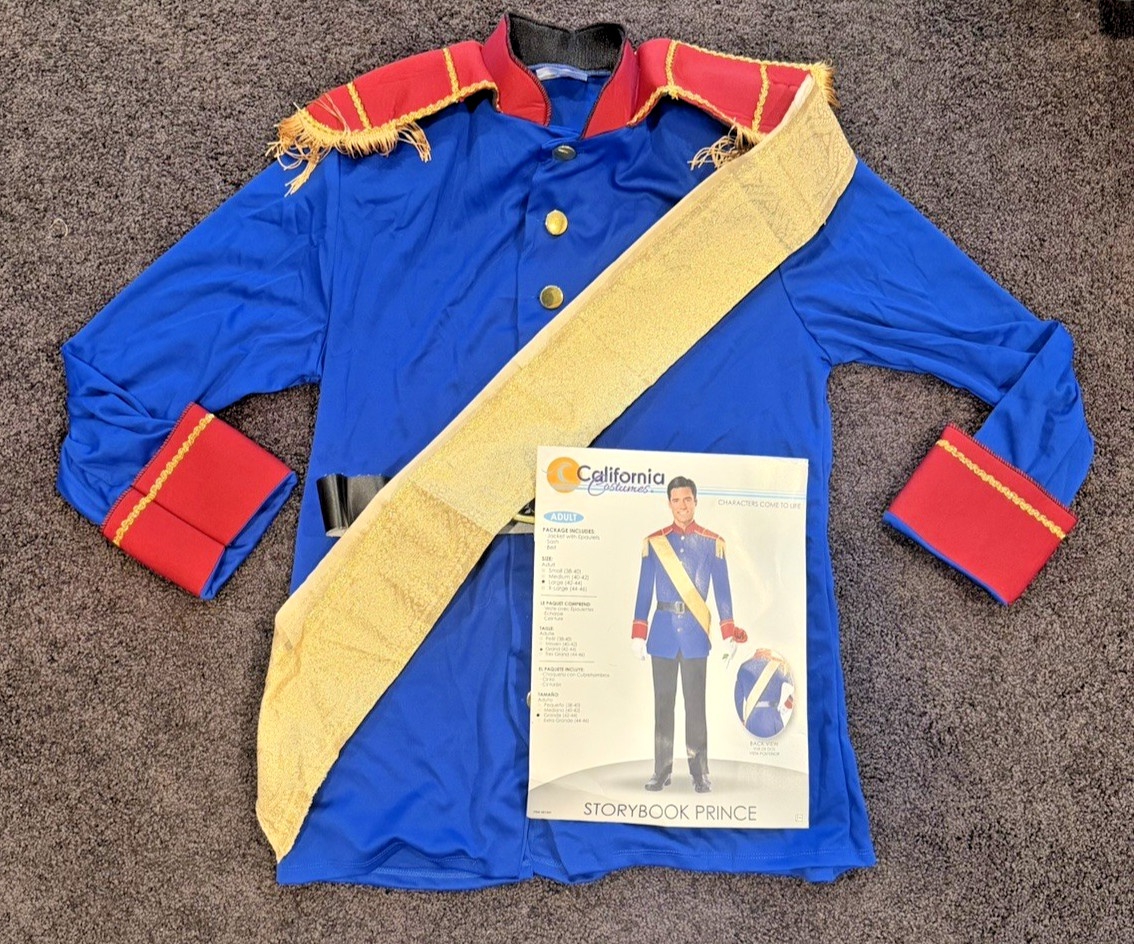 California Creations Storybook Prince Costume Adult Size Large 42-44