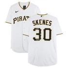Paul Skenes Pittsburgh Pirates Signed Authentic Nike White Home Jersey MLB XL