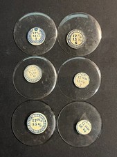 LOT OF 6 GLASS POCKET WATCH CRYSTALS SIZE 17 REPLACEMENT PARTS