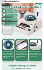 68-Character Manual Embossing Machine for PVC ID Card/Gift Card/Membership Card