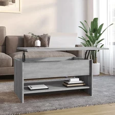  Coffee Table Grey Sonoma Engineered Wood Medium Height-Adjustable