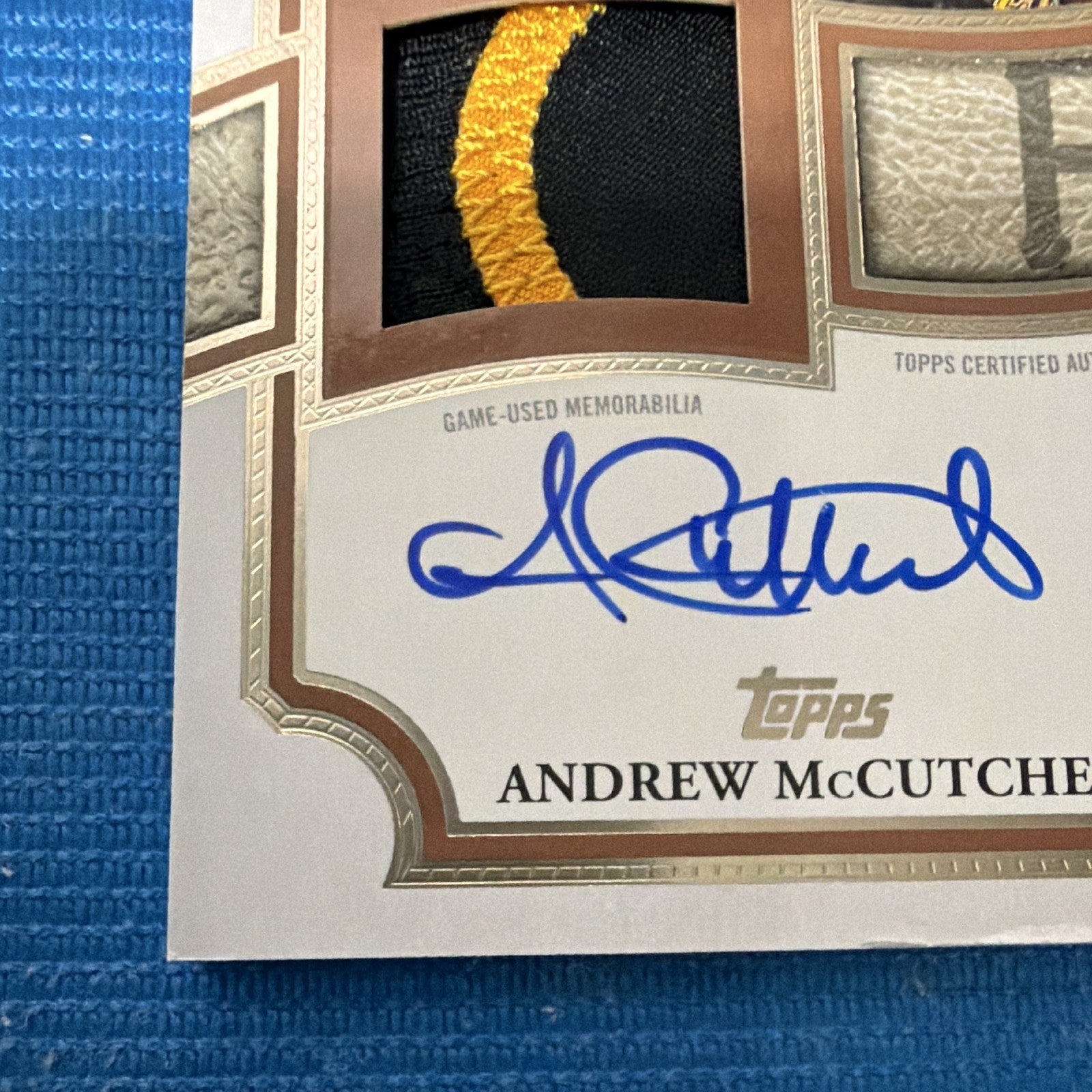 Topps Flagship 2026 Andrew McCutchen Pirates Auto Patch TFAP-AM 40/50 view 2