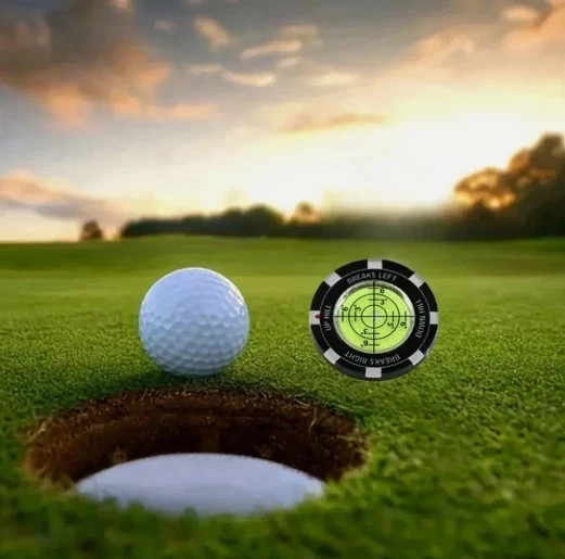 High Precision Golf Spirit Level Ball Marker Green Slope Reading Training Tool