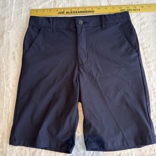The Children's Place Boys Performance Chino Shorts Navy Blue Size 14 New