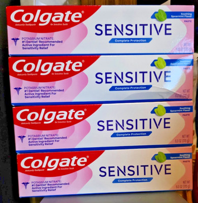 4 Colgate Sensitive Mint Maximum Strength Toothpaste - 6oz 2028 exp