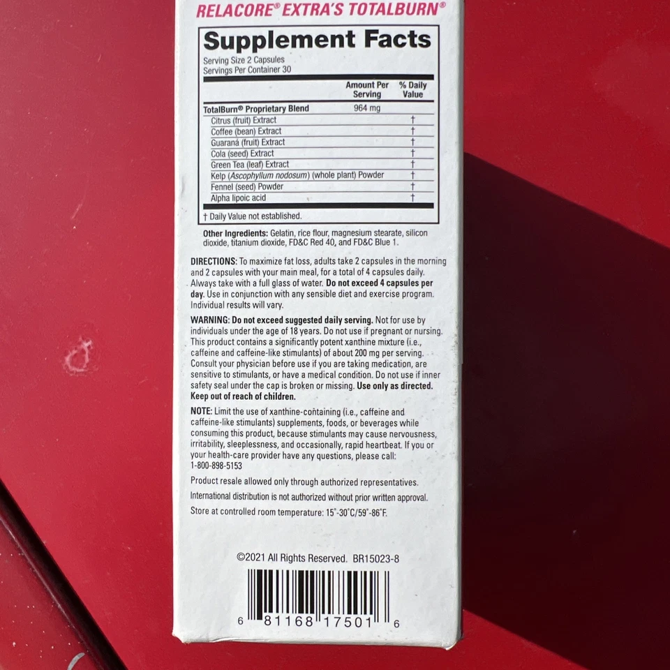 Relacore The Ultimate Super Fat Burning Belly Bulge Kit - 60 Cápsulas 2/26+ Foto 4 de 4