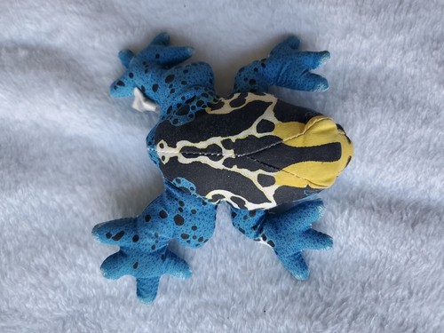 DART FROG Determined Productions 1990 Applause Vintage Beanie Plush Toy Animal - Picture 2 of 7