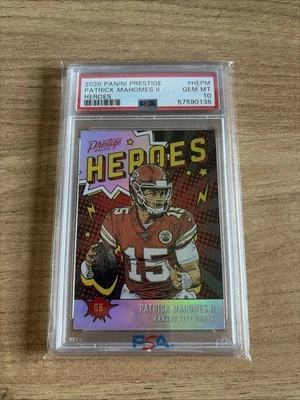 2020 Panini Prestige Heroes Insert Patrick Mahomes #HEPM PSA 10 GEM MINT - Bild 1 von 2
