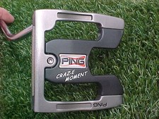 Ping CRAZ-E MOMENT Golf Club Mallet Putter 34" w Headcover & New JumboMax Grip