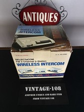 Realistic Radio Shack SELECTaCOM 3 CHANNEL WIRELESS FM INTERCOM 43-218A NEW NOS