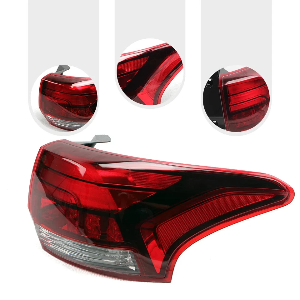 Conjunto de luces traseras LED para Mitsubishi Outlander PHEV 2016-2021 lámpara de freno trasera Foto 2 de 4
