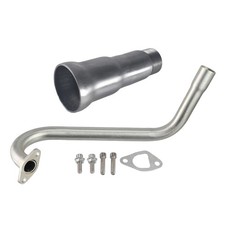 Upgrade Exhaust Pipe Muffler Fit Honda GX160,GX200 Black