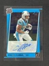 2021 Panini Clearly Donruss Rated Rookie Auto #87 Chuba Hubbard (RC) YT92