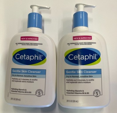Cetaphil Moisturizing Lotion Two 20 Floz Normal To Dry Skin 2 Pack(40Fl Oz Total