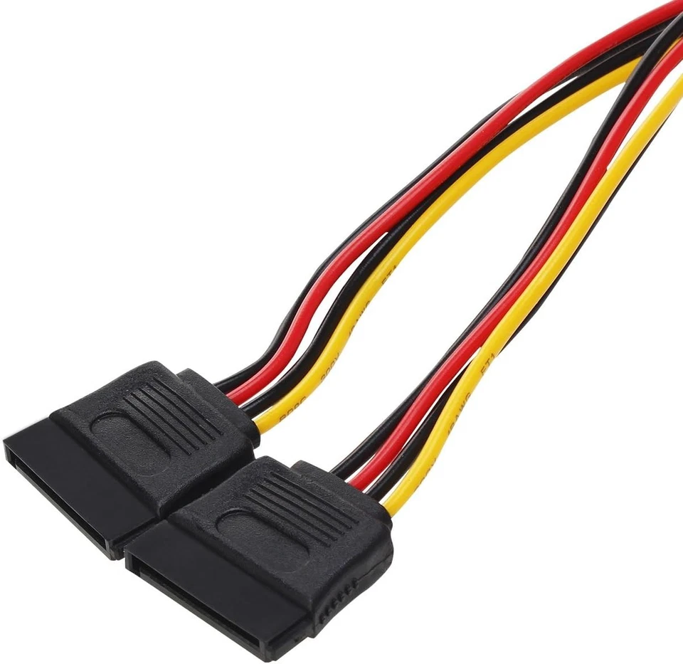 SATA Power Y-Splitter Cable 15-pin Male to Female Adapter for SSD HDD Hard Drive - Image 4 of 4