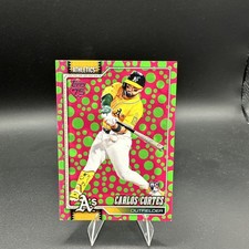 2026 Topps Baseball Series 1 Carlos Cortez RC Holiday Polka Dots Green/Pink#249