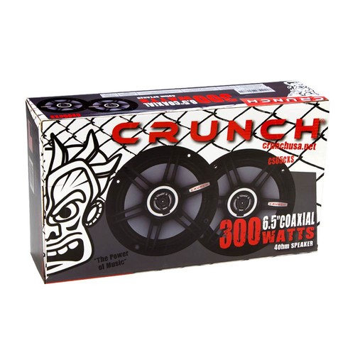 Crunch 300 Watt 6,5 Zoll Koax flache 4 Ohm CS-Lautsprecher, schwarz | CS-65CXS - Bild 5 von 5