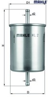 Mahle KL2 Kraftstofffilter Kraftstoffilter