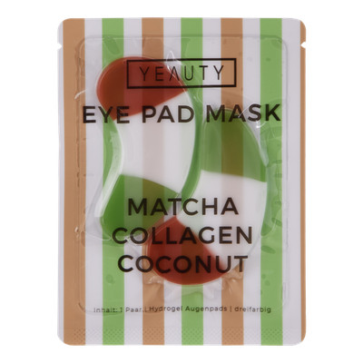 YEAUTY Matcha Collagen Coconut Eye Pad Mask - 1 Paar