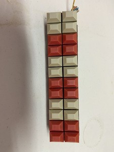 AMI jukebox F120 G120 F-120 buttons. Section of 24 buttons