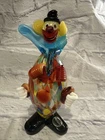 Vintage Glass Murano Clown Made in Italy 7 inches  Handblown
