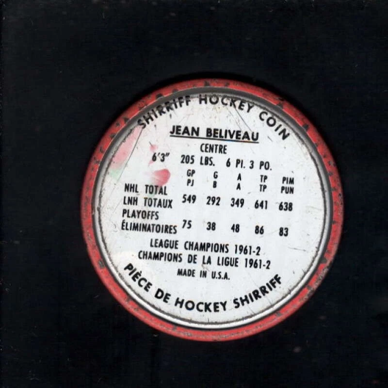 Monedas Shirriff 1962 #32 Jean Bellevel en muy buen estado J3129467 Foto 2 de 2