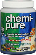 BOYD CHEMI PURE 10 OZ AQUARIUM FILTER MEDIA TREATS 50 GALLONS