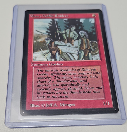 Wizards of the Coast MTG Mons's Goblin Raiders Beta EN Common Regular 1/1