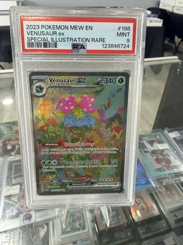 2023 POKEMON MEW EN-151 SPECIAL ILLUSTRATION RARE #198 VENUSAUR EX PSA 9