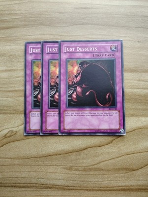 Yu-Gi-Oh! - Just Desserts 3x - Full Playset Of Cards - SDK-040