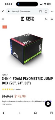 Power Tower Jump Box Exercise Workout