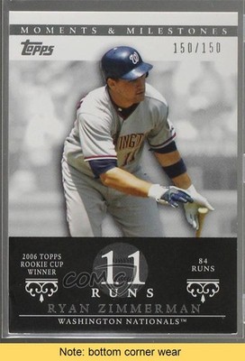 2007 Topps Moments & Milestones 150/150 Ryan Zimmerman #69 READ 0b5