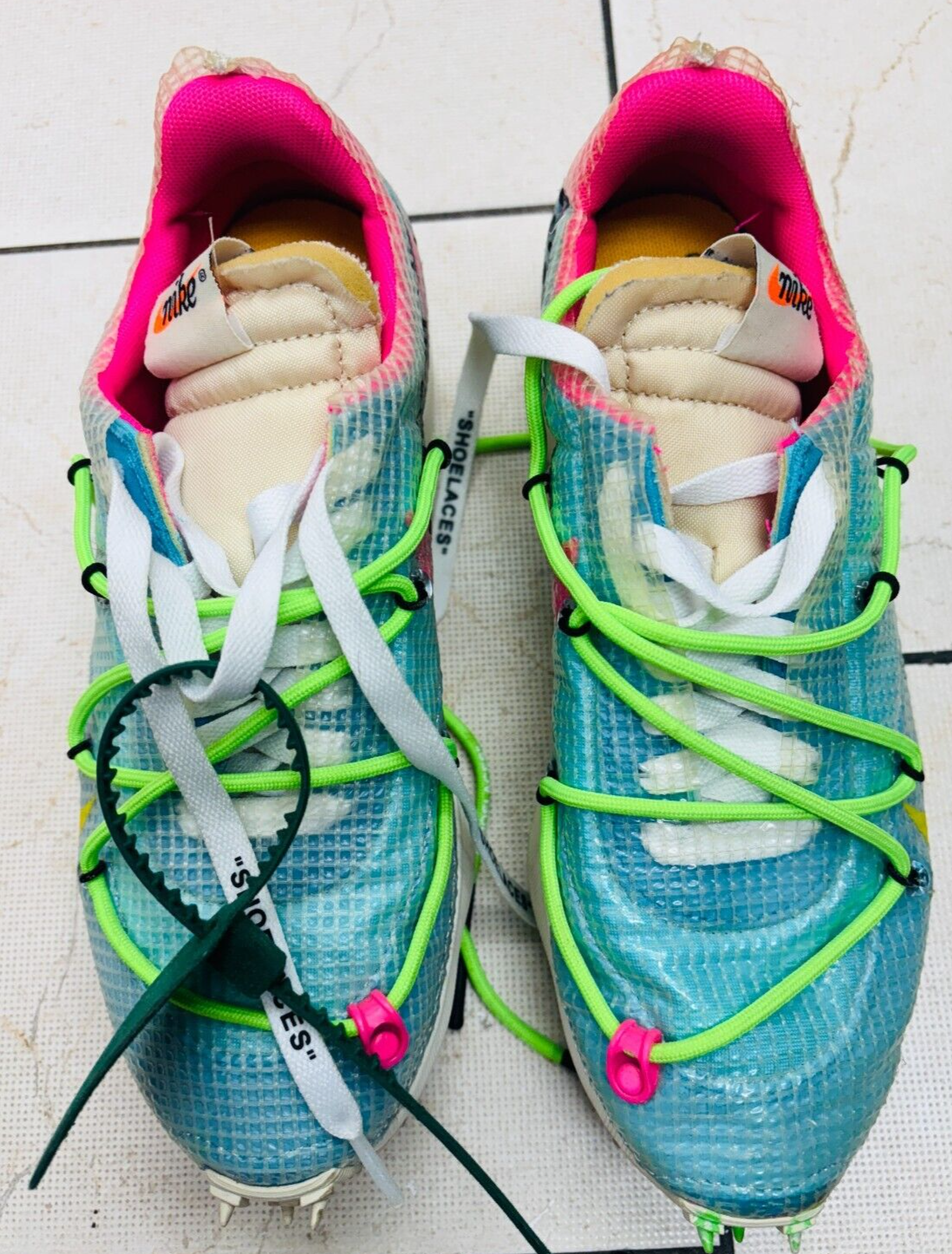 OFF WHITE X NIKE Taglia 6.5 Nike Off White x Vapor Street blu polarizzato con