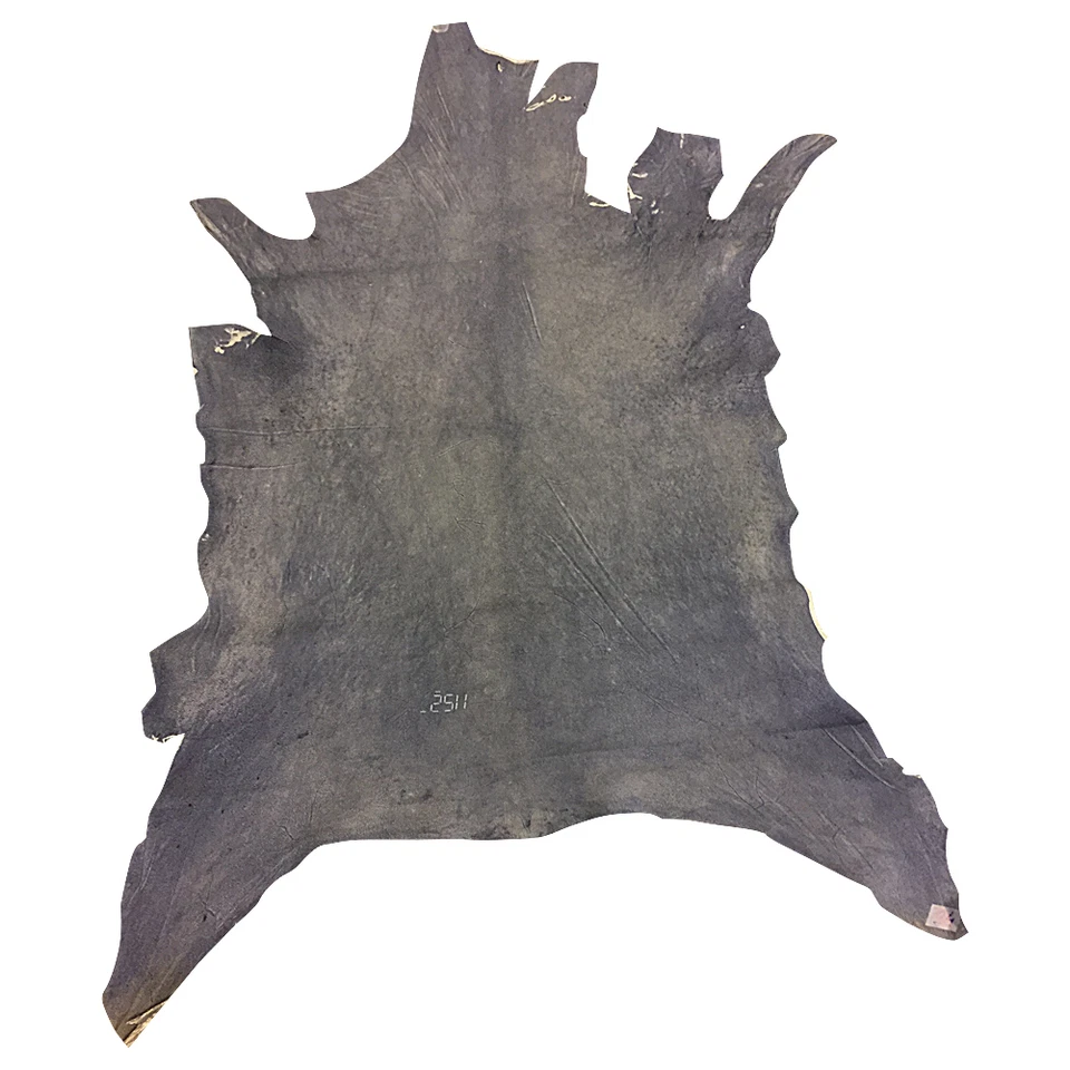 Blue Suede Genuine Leather Hides Upholstery Fabric Gift Crafting Thin Material - Image 4 of 4