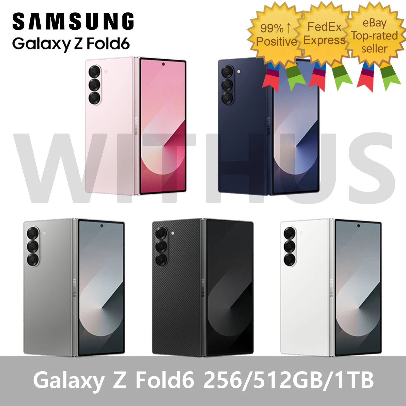 SAMSUNG Galaxy Z Fold6 5G SM-F956 256/512G/1TB Unlocked Folding