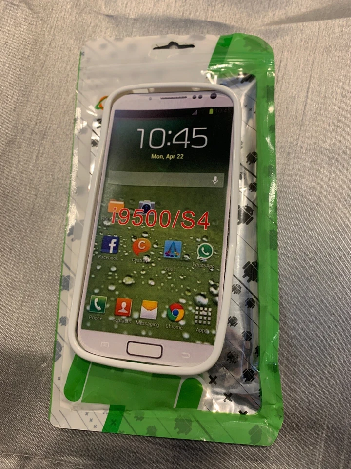 Funda TPU Cruzerlite Bugdroid Circuit - Samsung Galaxy S4 - Blanca Foto 4 de 4