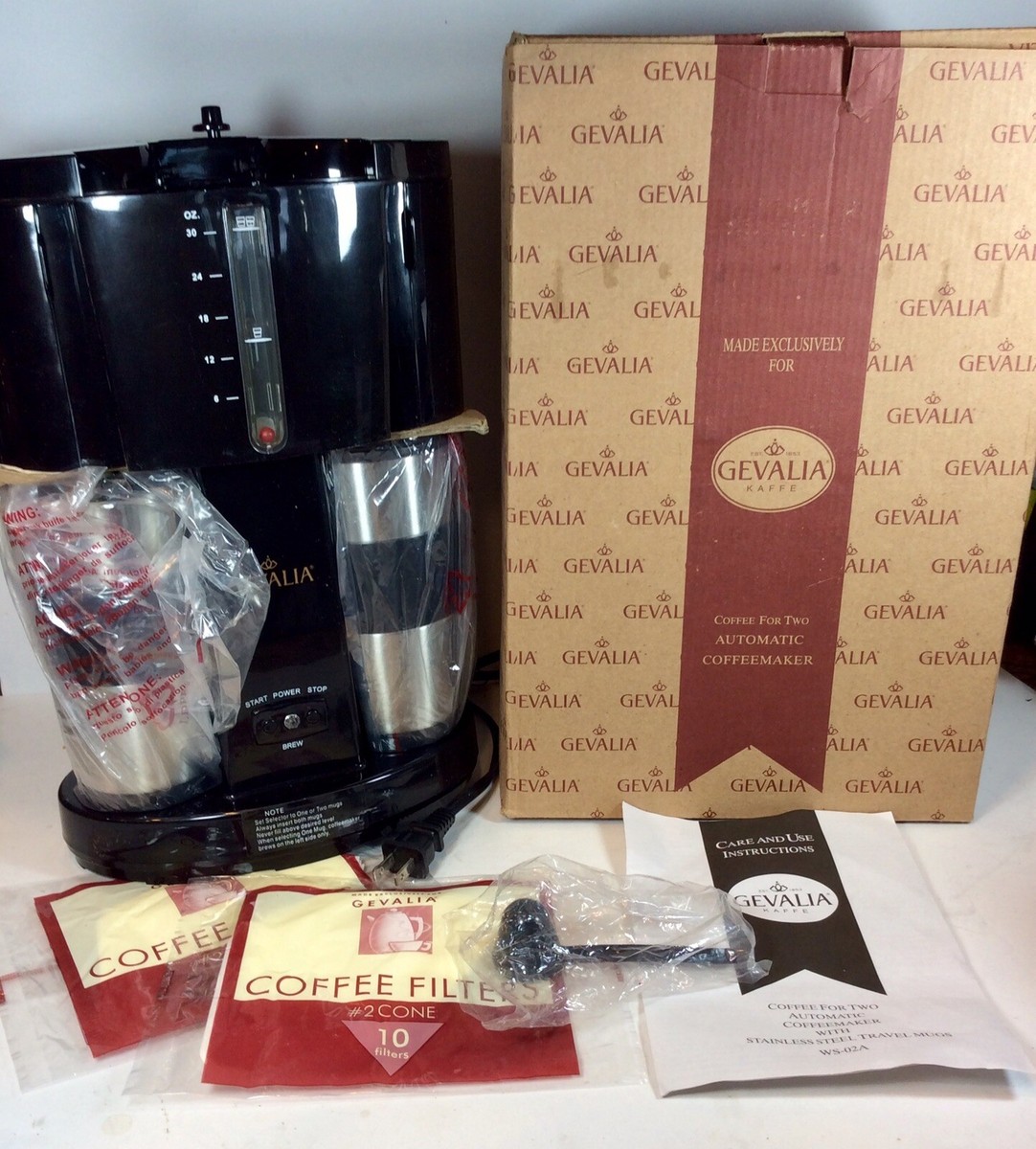 Gevalia Coffee For 2 Automatic Coffeemaker W/2-stainless Steel