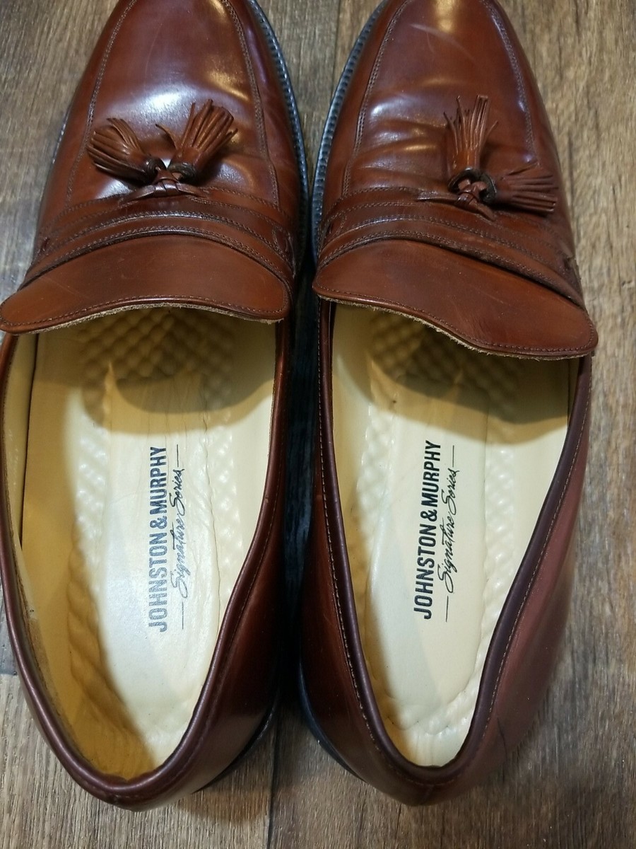Johnston & Murphy Signature Series Brown Leather Tassel  display picture 2