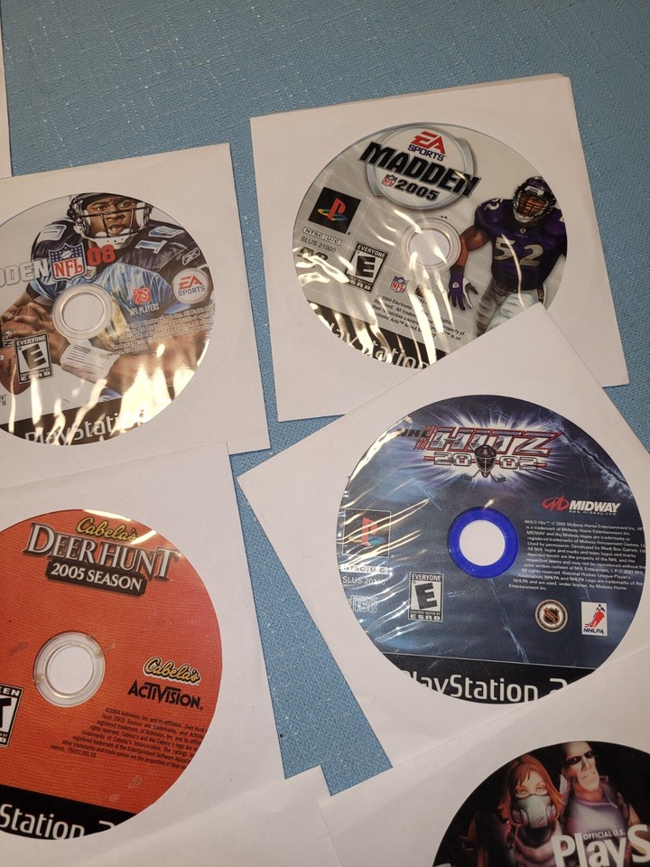 Huge Lot Of 60 Ps2 Games PlayStation 2 -All disc only Some With Cases ...