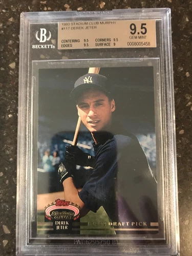 1993 Topps Stadium Club Murphy Derek Jeter New York Yankees #117 Bgs 9.5