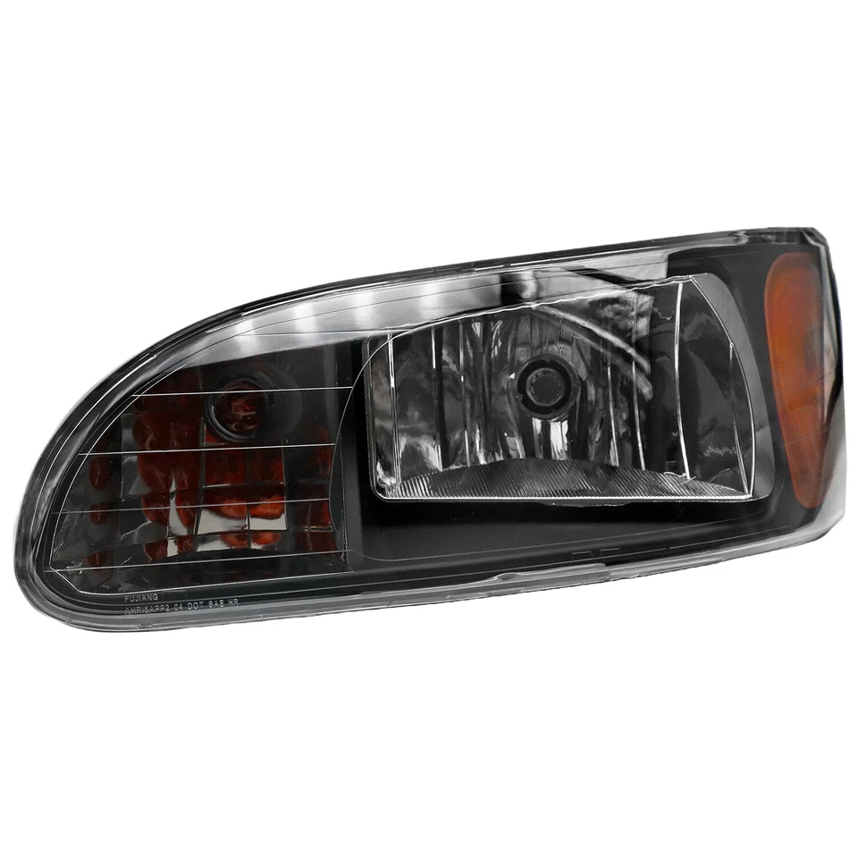 For 2008-2013 Peterbilt 325/384/386 Truck Black Headlights Headlamps Left+Right - Image 3 of 4