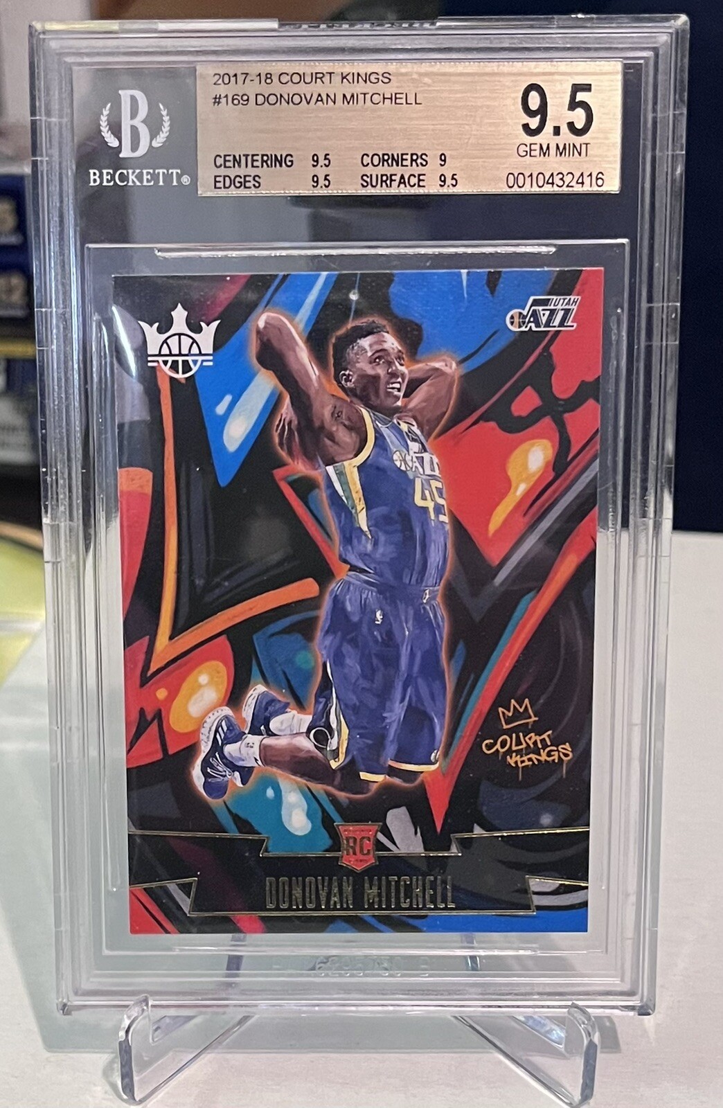 Donovan Mitchell 2017 Panini Court Kings Level III RC Rookie Card