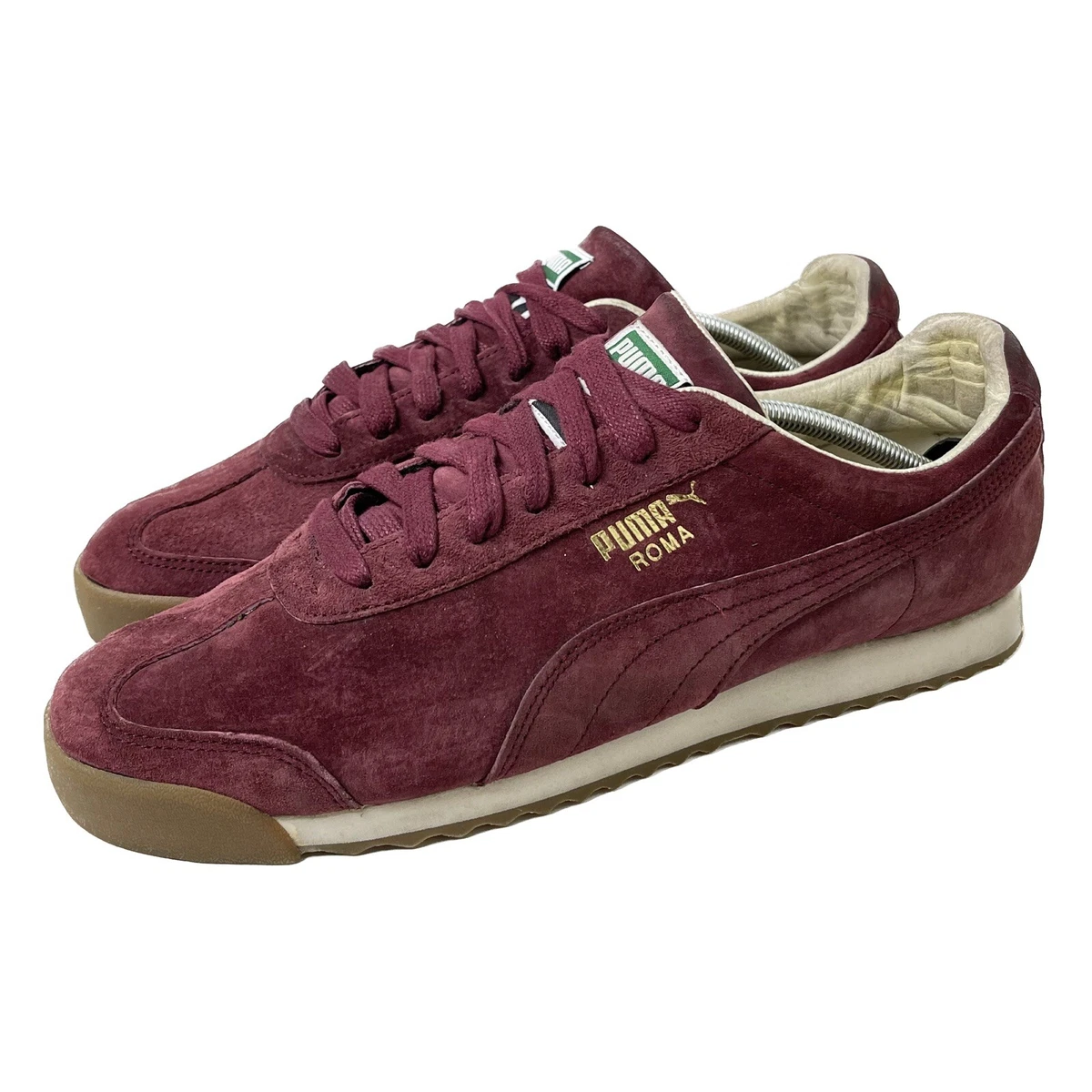 Puma roma red suede sale