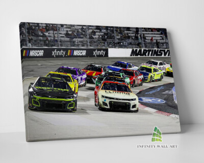 NASCAR Racing Canvas Art Wall Art Sports Cars Print Picture Framed ...